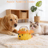 Dog and cat slow feeder puzzle toy for interactive play