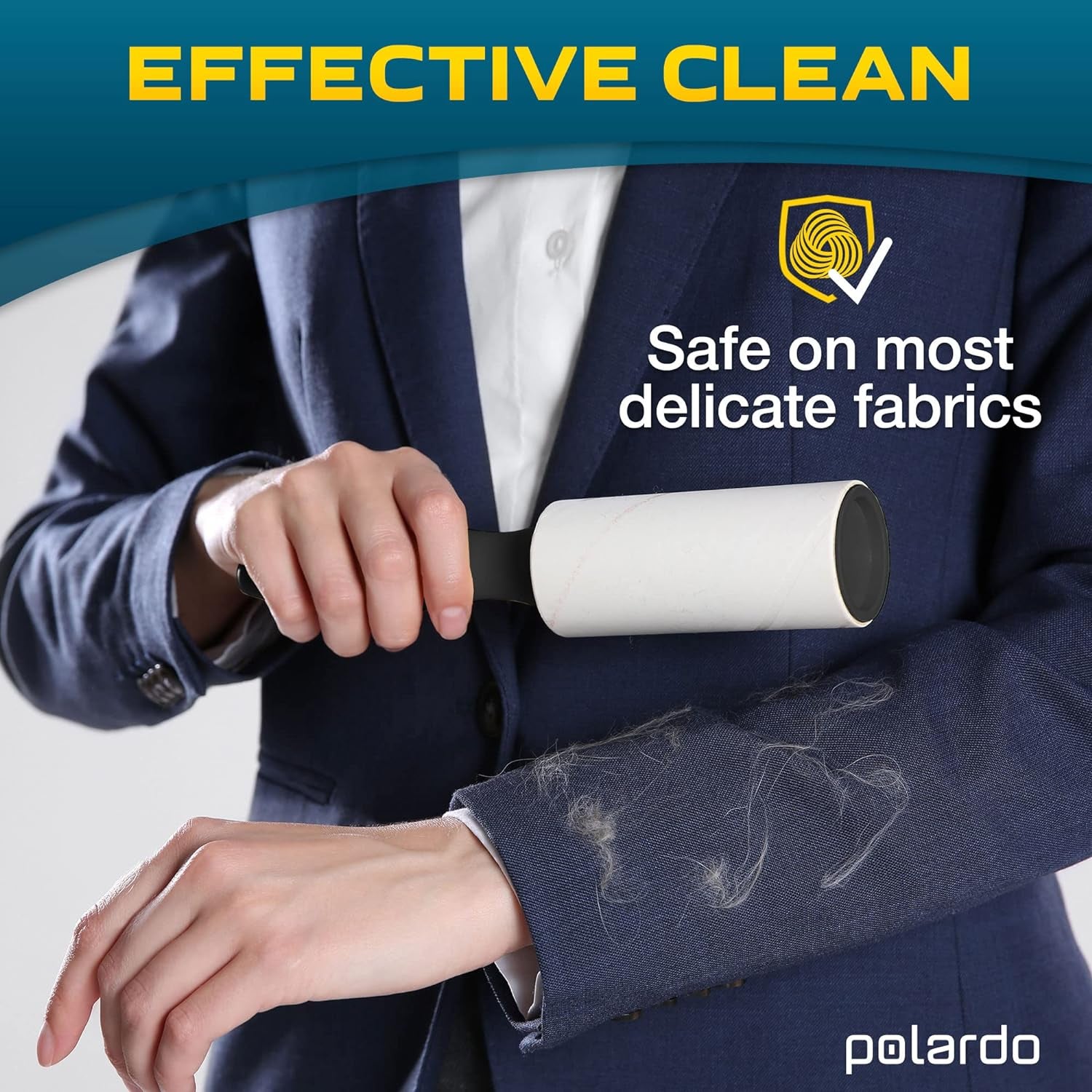 Lint roller for pet hair removal on clothes and furniture