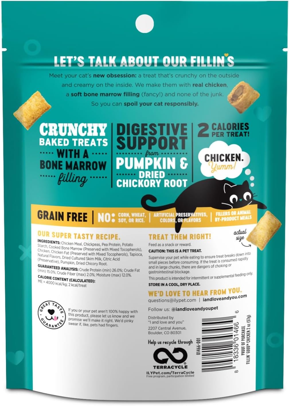 Fillin Good Chicken Flavor with Digestive Support 2 Oz (Pack of 6)