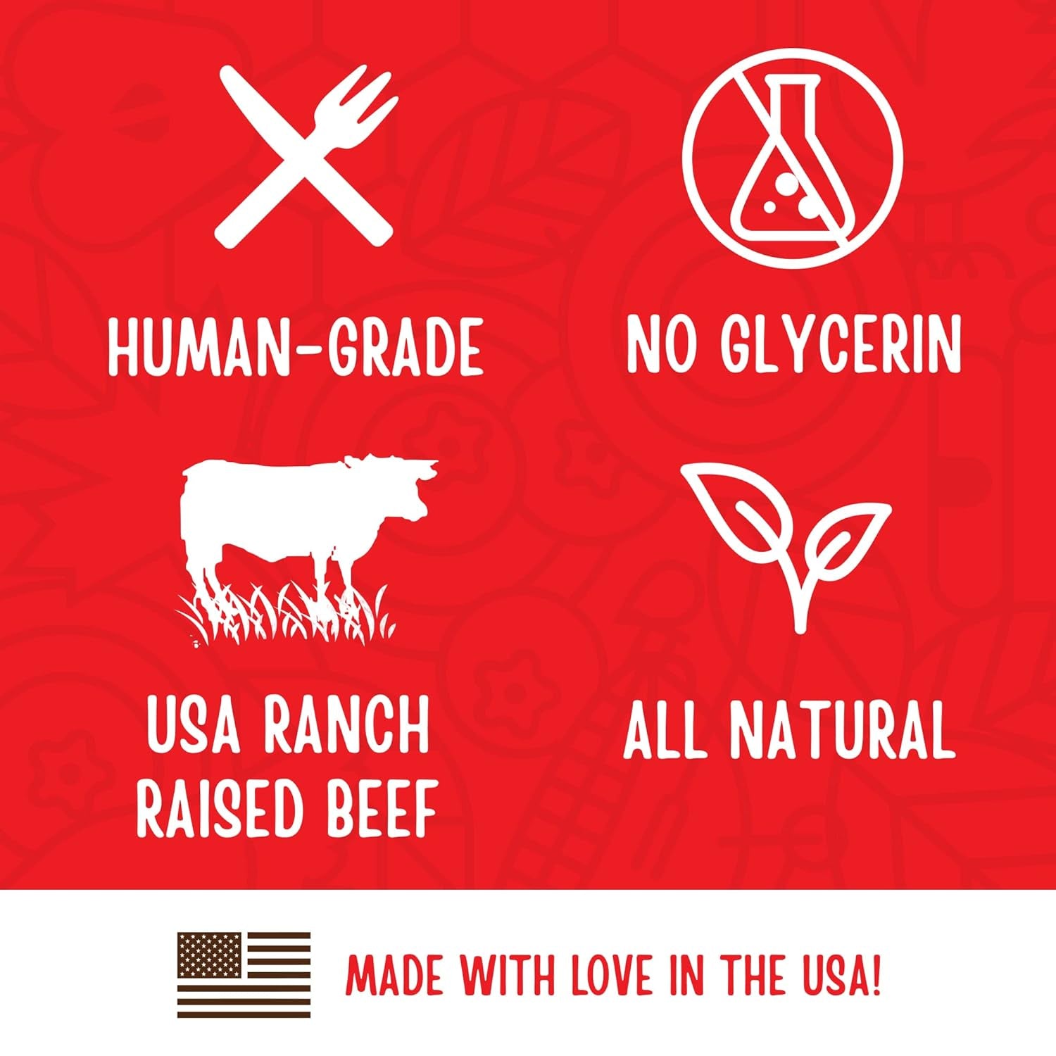 Savory Essential Beef Bites – 8 oz Natural Dog Treats Made with Real Beef