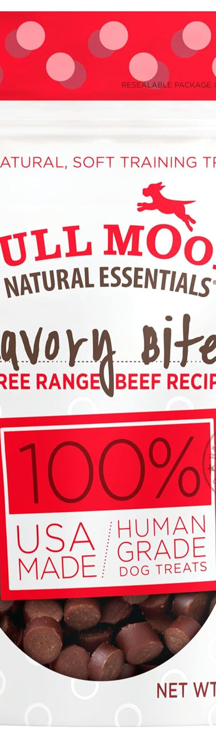 Savory Essential Beef Bites – 8 oz Natural Dog Treats Made with Real Beef