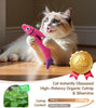 Interactive catnip kicker toy with crinkle sound