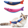 Catnip fish kicker toy for indoor cats