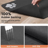 Waterproof pet food placemat with non slip backing