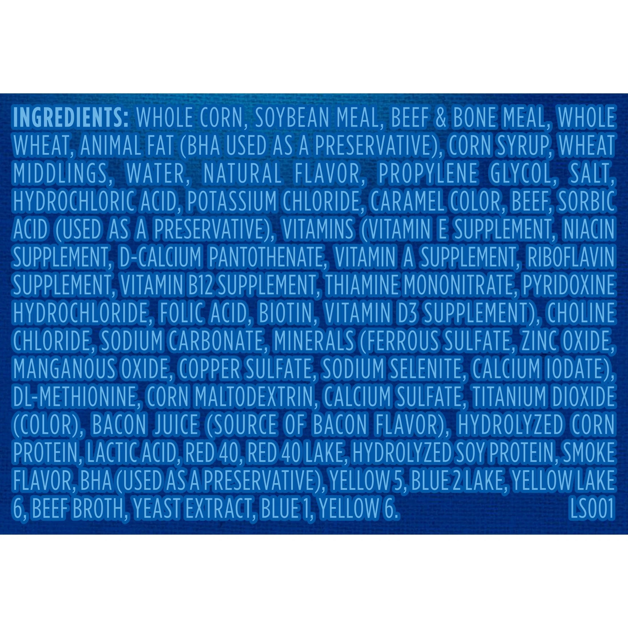 Kibbles 'N Bits Dry Dog Food for Adult Dogs, Savory Bacon & Steak Flavor, 16 Lb. Bag